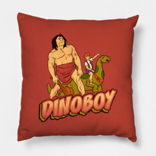 Distressed Dino Boy Pillow