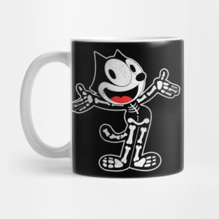 Halloween Skull Felix the cat Mug