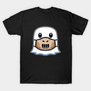Ghost Halloween with Cannibal Mask T-Shirt