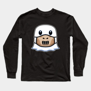 Ghost Halloween with Cannibal Mask Long Sleeve T-Shirt