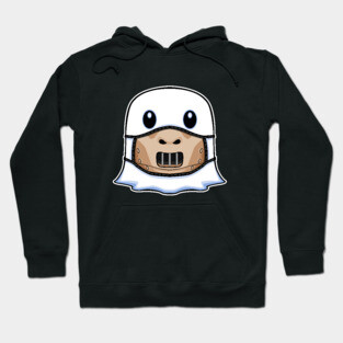 Ghost Halloween with Cannibal Mask Hoodie