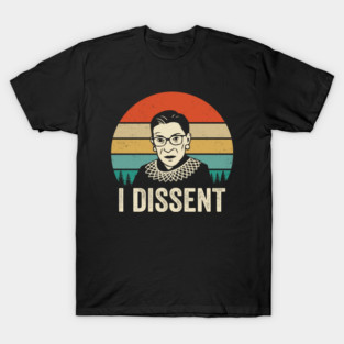 RBG Dissent Collar T-Shirt, Women's RBG Collar Shirt, Ruth Bader Ginsburg, Women's RBG Gift, rip rbg, feminist shirt, feminist gift T-Shirt