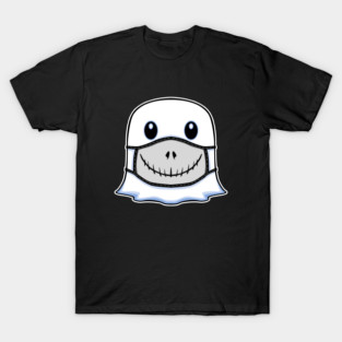 Ghost Halloween with Jack Mask T-Shirt