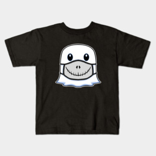 Ghost Halloween with Jack Mask Kids T-Shirt