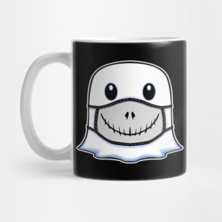 Ghost Halloween with Jack Mask Mug
