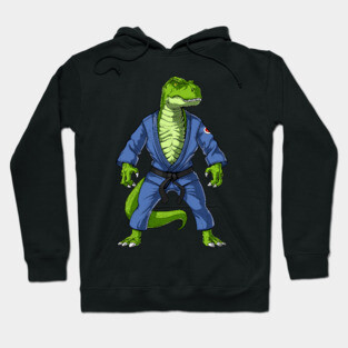 Jiu-Jitsu T-Rex Dinosaur Hoodie