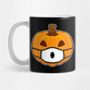 Pumpkin Halloween with Ghost Mask Mug