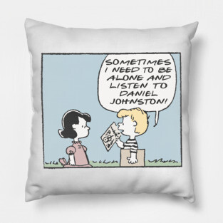 Daniel Johnston - Vinyl Record Fan Design Pillow