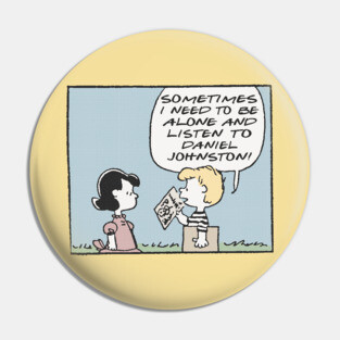 Daniel Johnston - Vinyl Record Fan Design Pin