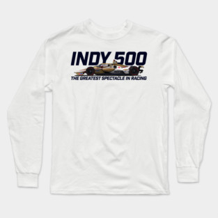 Indy Greatest Spectacle (blue text) Long Sleeve T-Shirt