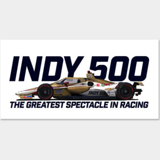 Indy Greatest Spectacle (blue text) Posters and Art