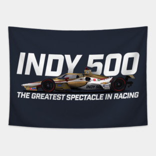 Indy Greatest Spectacle (white text) Tapestry