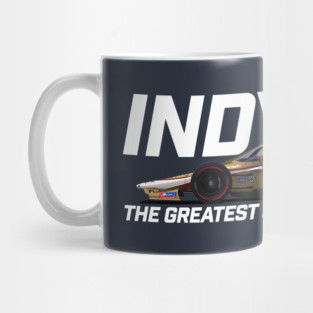 Indy Greatest Spectacle (white text) Mug