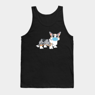 Cardigan Corgi Quarantine Mode Tank Top