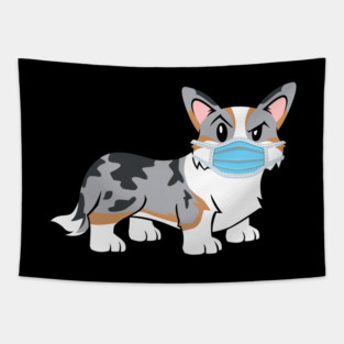 Cardigan Corgi Quarantine Mode Tapestry