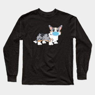 Cardigan Corgi Quarantine Mode Long Sleeve T-Shirt