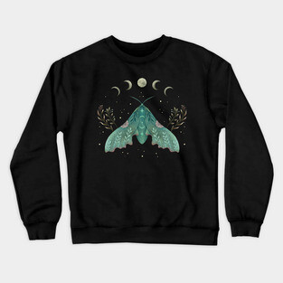 Luna and Moth Crewneck Sweatshirt