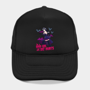 Goth Anime Bat Habits Girl Hat