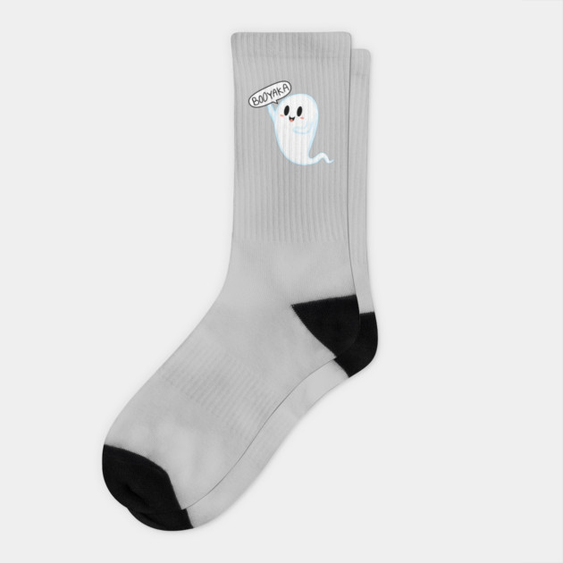 THE GHOST WHO SAY BOOYAKA Socks by droidmonkey