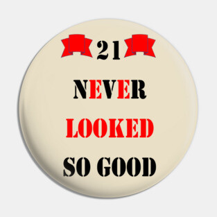 21st Birthday Pin