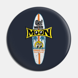 Surf Moon Pin