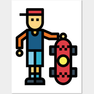 Skateboarding Posters and Art