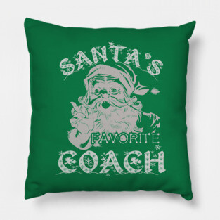 Santas Favorite Coach Christmas Holiday Pillow