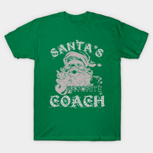 Santas Favorite Coach Christmas Holiday T-Shirt