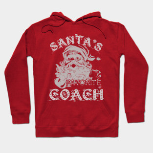 Santas Favorite Coach Christmas Holiday Hoodie