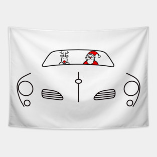 Karmann Ghia classic car Christmas special edition Tapestry