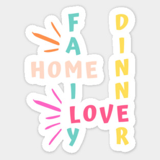 family home love dinner Magnet