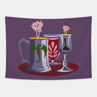 Beware the vessel with the pestle Tapestry