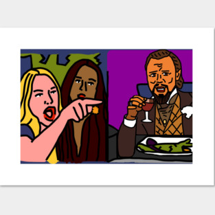 Woman Yelling at a Cat called Leo Posters and Art