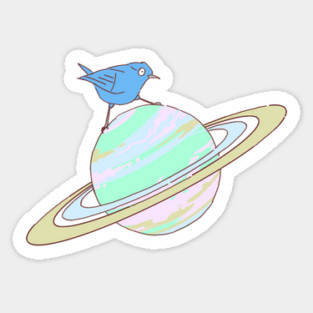 The blue sky is a Bird Sticker