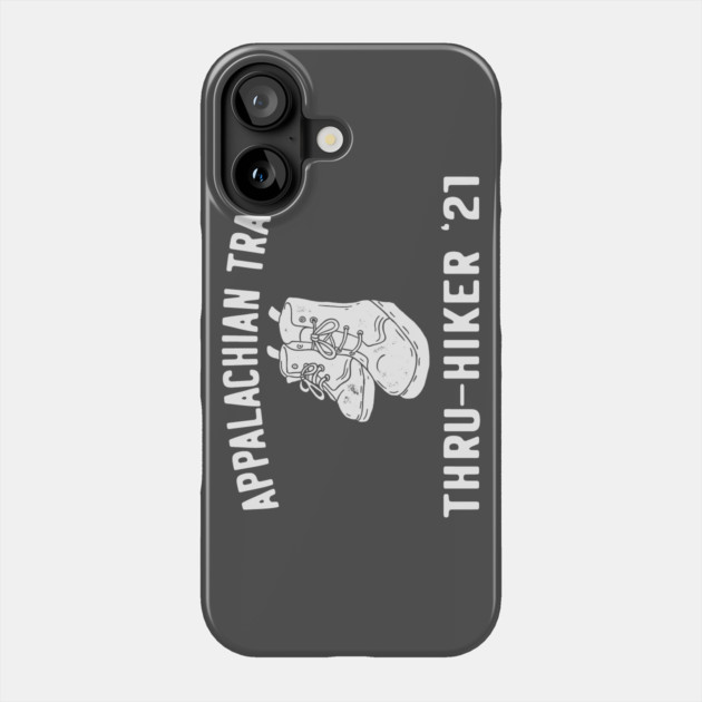 Appalachian Trail Thru Hiker 2021 (blanco) Phone Case by Camp Happy Hour