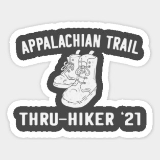 Appalachian Trail Thru Hiker 2021 (blanco) Sticker
