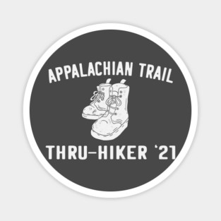 Appalachian Trail Thru Hiker 2021 (blanco) Magnet
