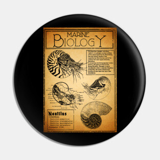 Marine Biology - Nautilus Pin