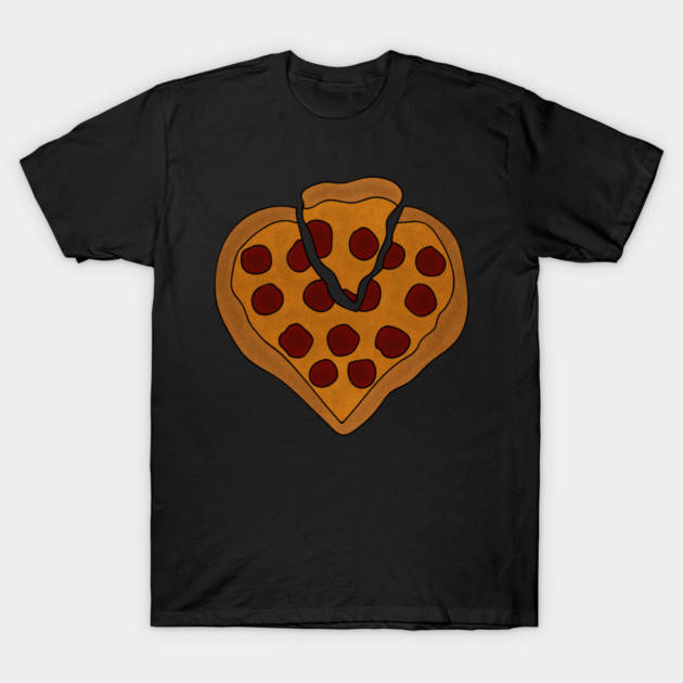 Pizza Love Heart, Pizza Lover T-Shirt by logiamerch