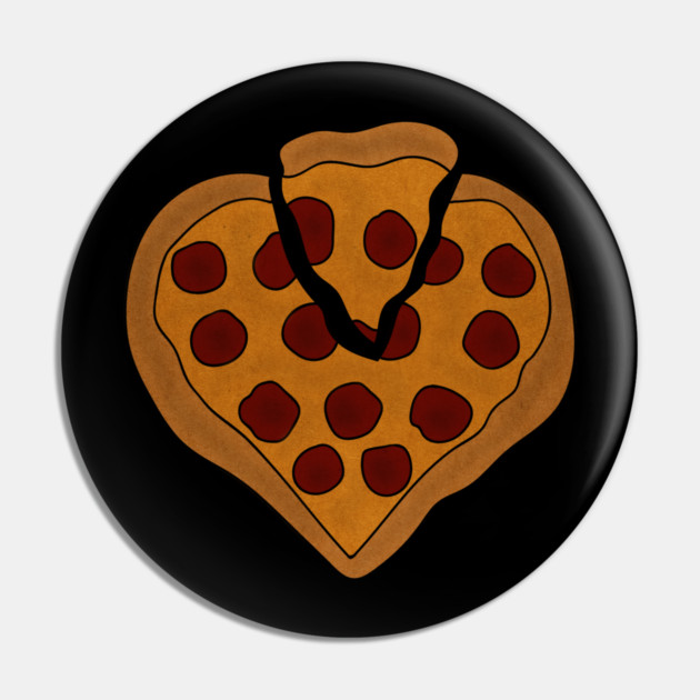 Pizza Love Heart, Pizza Lover Pin by logiamerch