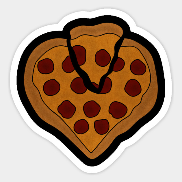 Pizza Love Heart, Pizza Lover Magnet by logiamerch
