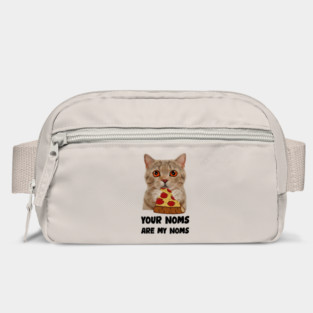 Cat Eating Pizza Your noms are my noms, Funny Bag
