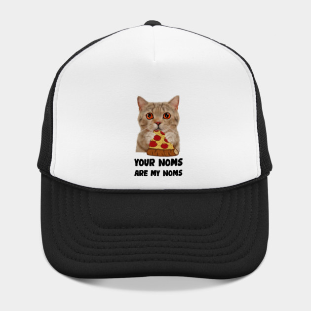 Cat Eating Pizza Your noms are my noms, Funny by logiamerch