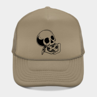Skull Eating Pizza Hat