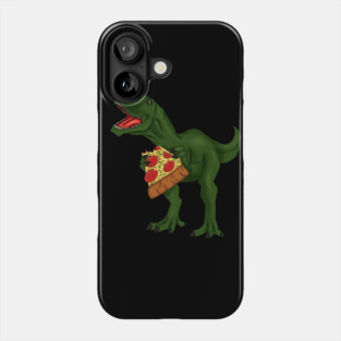 T-rex Dinosaur Eating Pizza Phone Case
