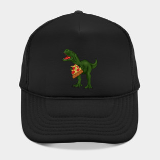 T-rex Dinosaur Eating Pizza Hat