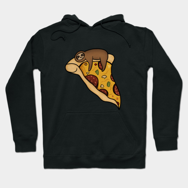Pizza Sloth, Pizza Slice Hoodie by logiamerch