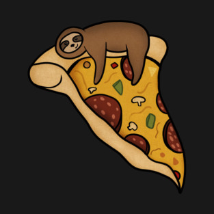 Pizza Sloth, Pizza Slice T-Shirt
