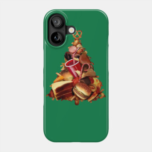 Pizza, Fast Food, Burger Xmas Christmas Tree Phone Case
