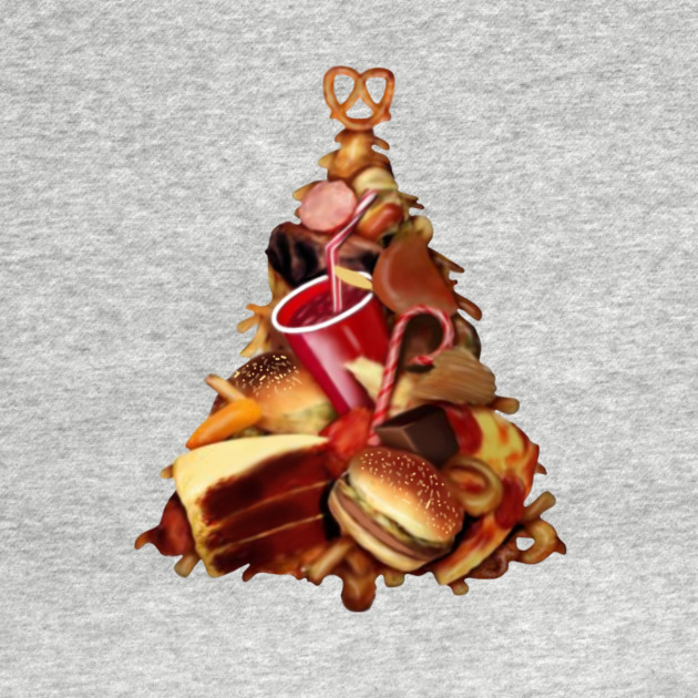 Pizza, Fast Food, Burger Xmas Christmas Tree by logiamerch